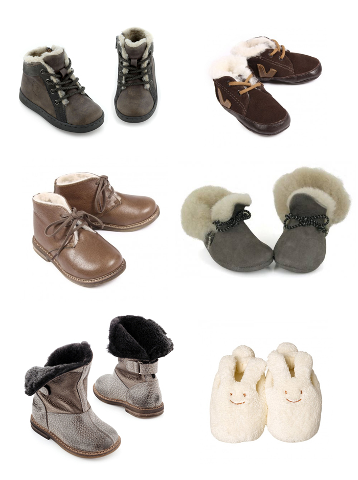 Fur baby shoes