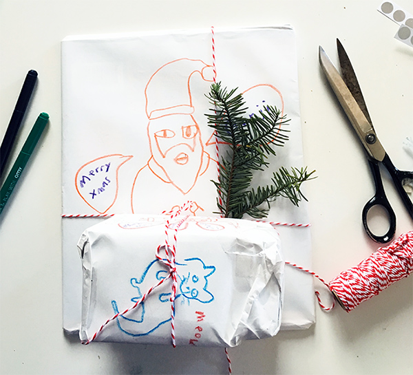 DIY Paper gift wrap