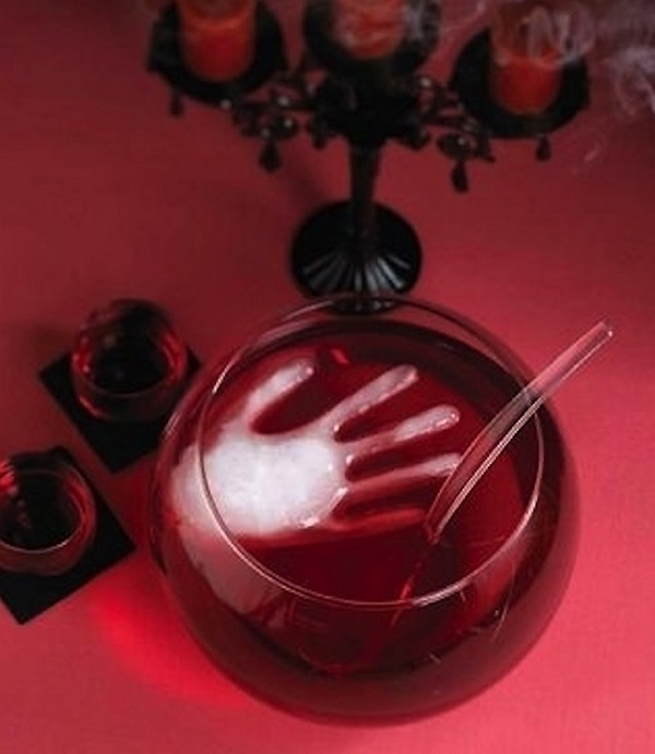 Ice hand punch bowl