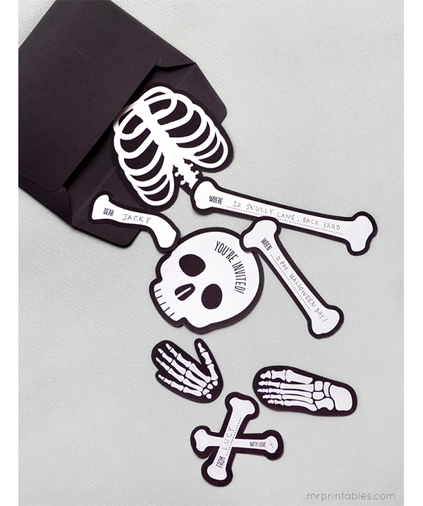 Bag O’ Bones Halloween Party Invitation