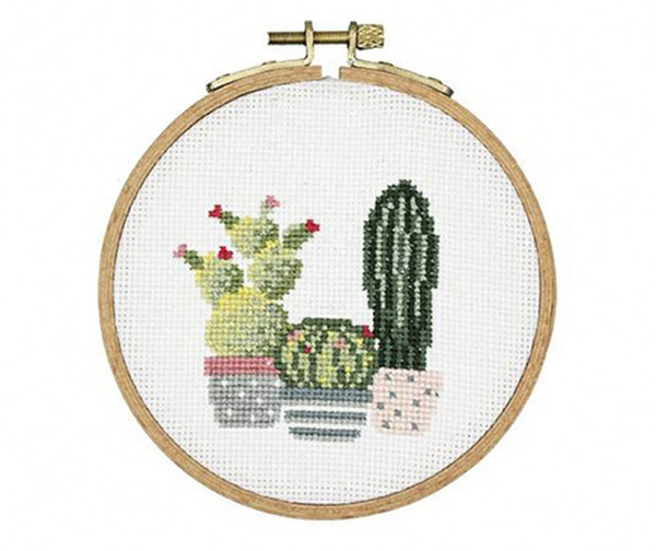 Kit de broderie cactus