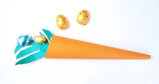 DIY Easter carrot candy holder