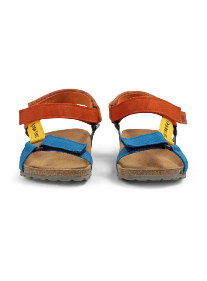 Bobo Choses Velcro Two-Tone Sandals Red
