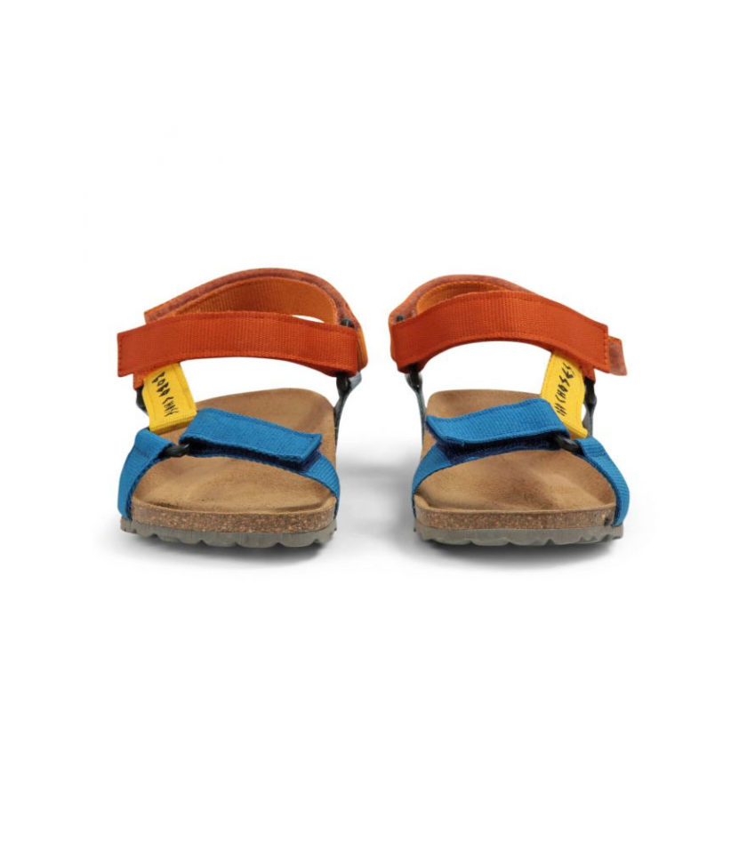 Bobo Choses Velcro Two-Tone Sandals Red
