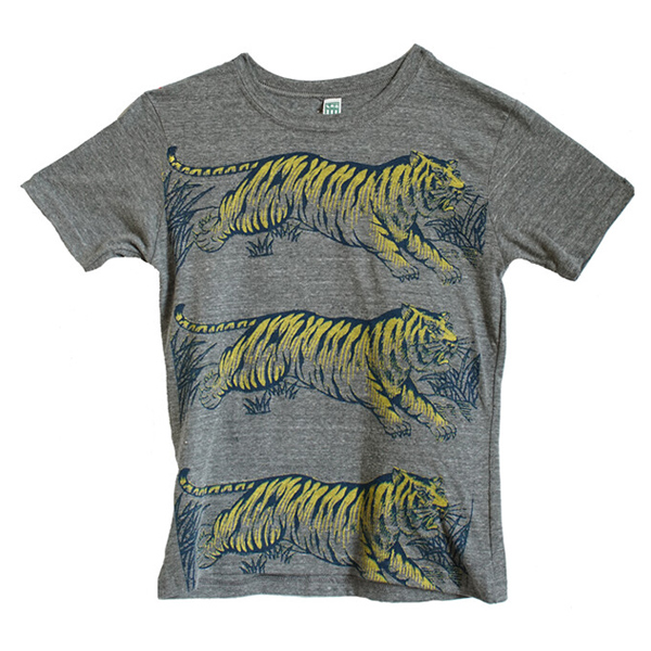 SO LUCKY FISH Leaping Tigers Tee